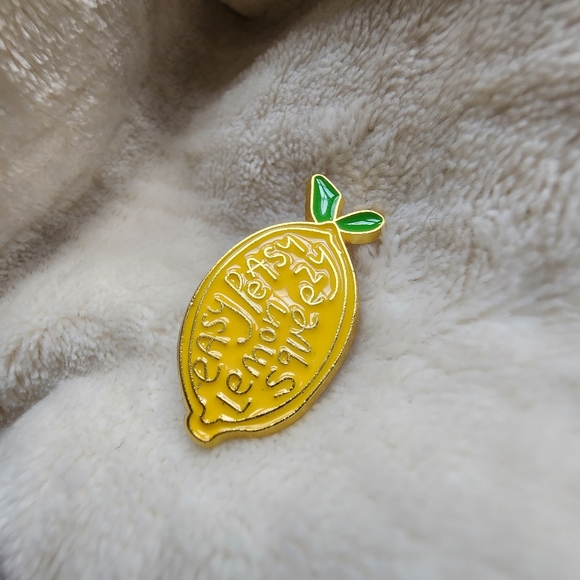 Easy Peasy Lemon Squeezy Enamel Pin - Picture 3 of 5